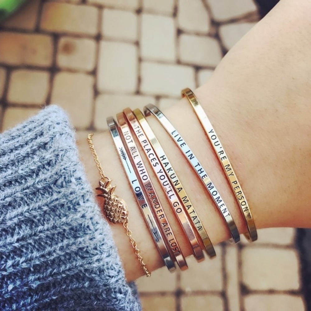 *3 FOR $25* TEXAS ENGRAVED BANGLE BRACELET - Picture 2 of 2